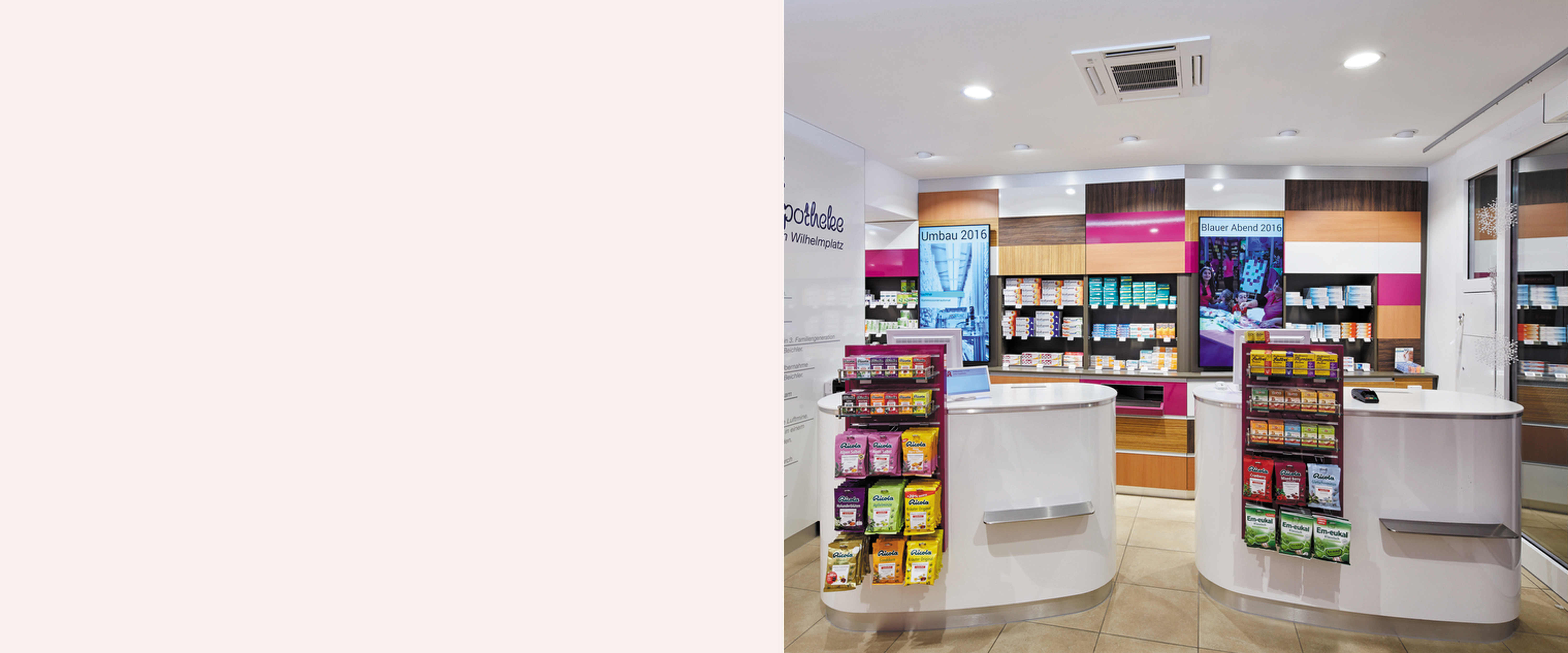 Eine Apotheke mit einer Vielzahl von Produkten zur Vorschau.